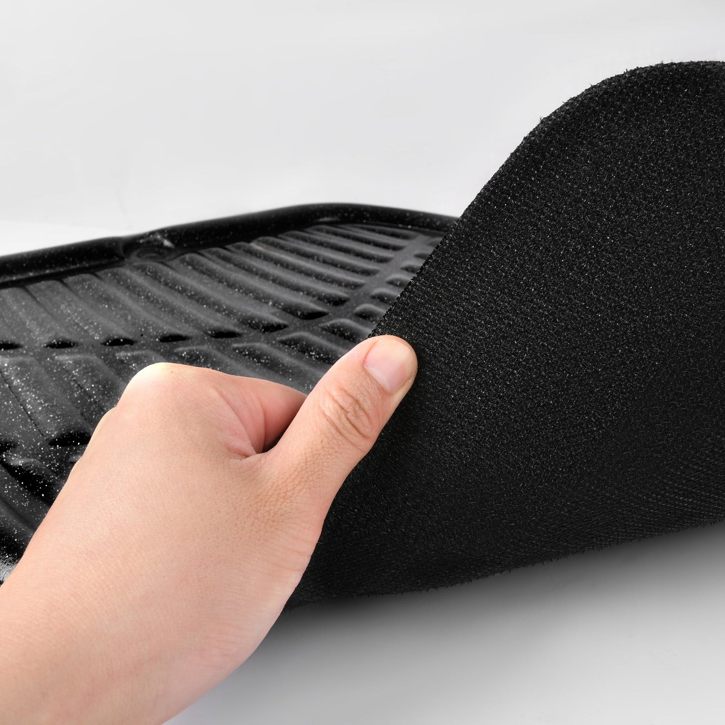 CAR PASS 4 Piece Leather Car Floor Mats -3D Cute Girly Waterproof All Weather Car Mat Full Set, Universal Trim to Fit & Anti-Slip Burr Bottom & Light Easy Clean for SUV Truck Auto Sedan Van(Pink)