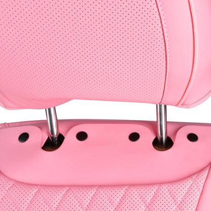 CAR Pass Bling Car Seat Covers, Microfiber Nappa Leather Luxury Cushioned, Waterproof Heavy-Duty Anti-Slip Universal Fit for Auto SUV Sedan,Sparkly Glitter Shining Rhinestone Full Set, Black Diamond