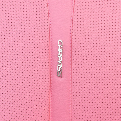 CAR PASS Nappa PU Leather Car Seat Covers Full Set Waterproof Protector Durable Cushioned,Universal Fit for Sedan SUV Pick-up Truck,Automotive, Anti-Slip and Backseat Luxury Premium Deluxe(Black)