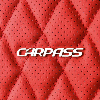 CAR Pass Bling Car Seat Covers, Microfiber Nappa Leather Luxury Cushioned, Waterproof Heavy-Duty Anti-Slip Universal Fit for Auto SUV Sedan,Sparkly Glitter Shining Rhinestone Full Set, Black Diamond