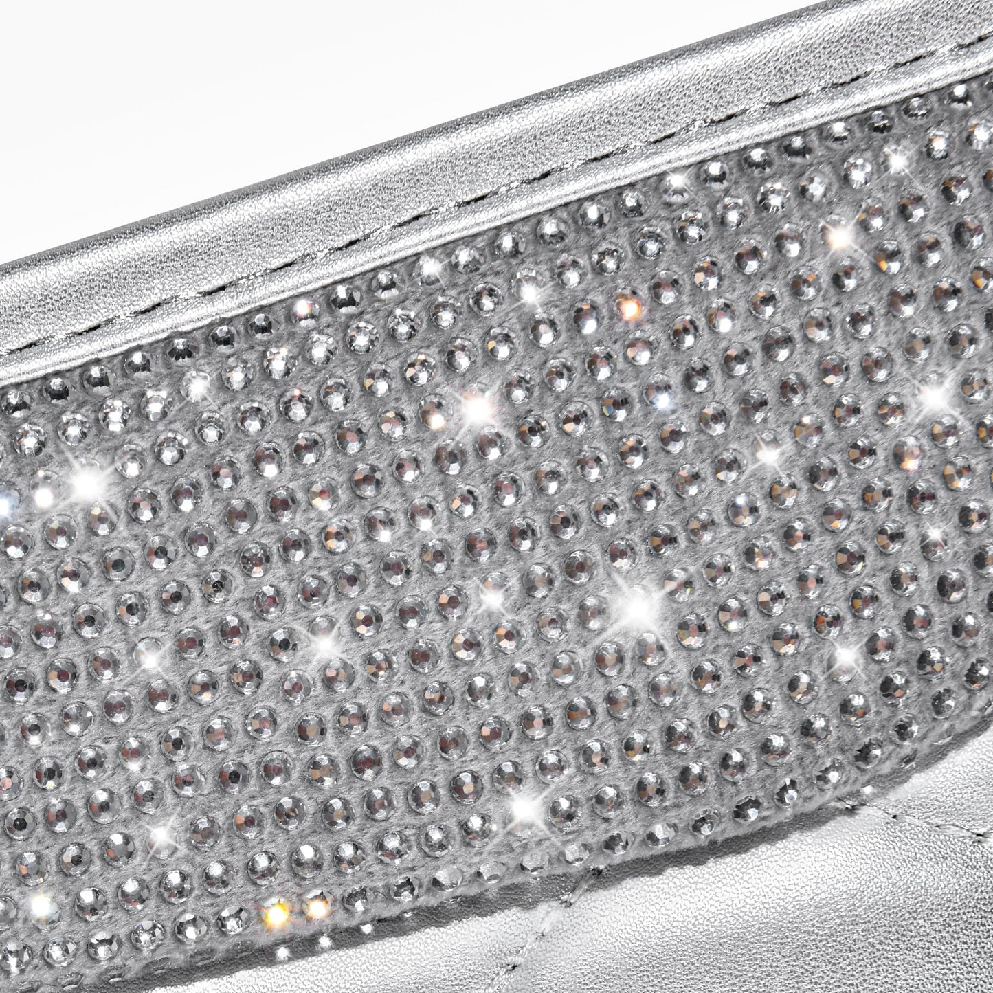 CAR PASS Bling Leather Car Mats Shining Diamond Floor Mats Sparkly Glitter Crystal Rhinestones Carpet Anti-Slip Waterproof Pad Universal Fit for Automotive SUV, Sedan, Van, 5pcs for Girl Women Black